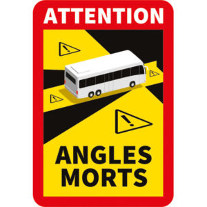 Adhésif angles morts pour bus ou autobus par mapubauto