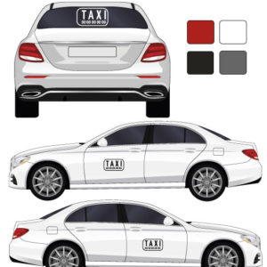 kit stickers marquage décoration pour taxi par mapubauto.com